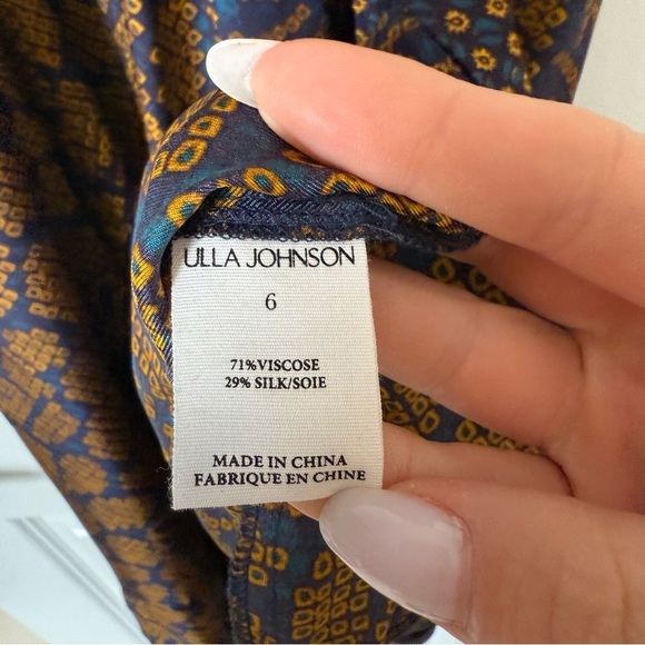ULLA JOHNSON mika dress in hemlock Size 6 - Picture 7 of 10